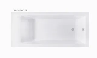 Ванна из искусственного камня Astra-Form Нейт 01010051 170x80 см белый матовый